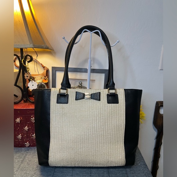 Leather Purse Kate Spade Straw Bag With Bow Shop Nouveau Small